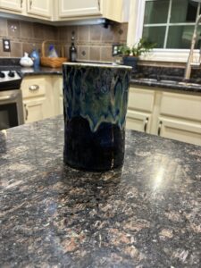 6 in blue vase